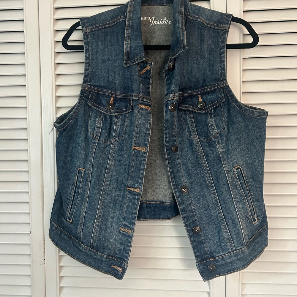 Smart Set Blue Denim Vest
